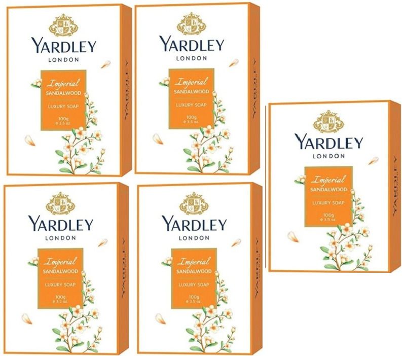 yardley london Imperial Sandalwood soap ,100 gm each ,pack of 5-picture-40