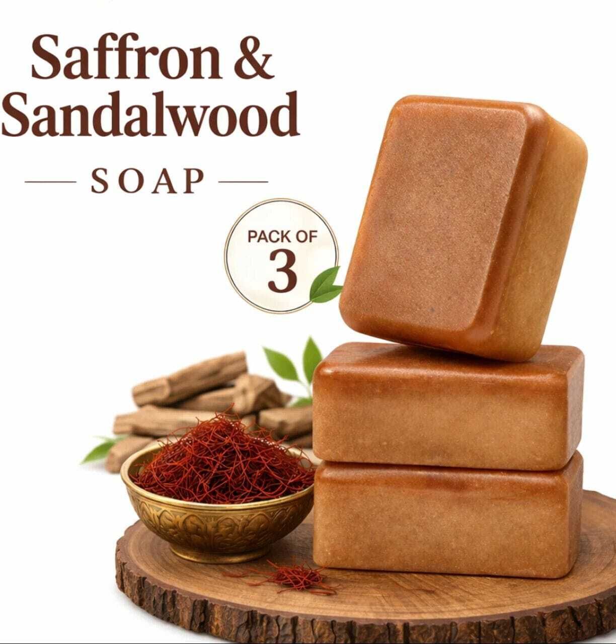 aenique Sandal Wood And Saffron Bath Soap Bar-picture-12