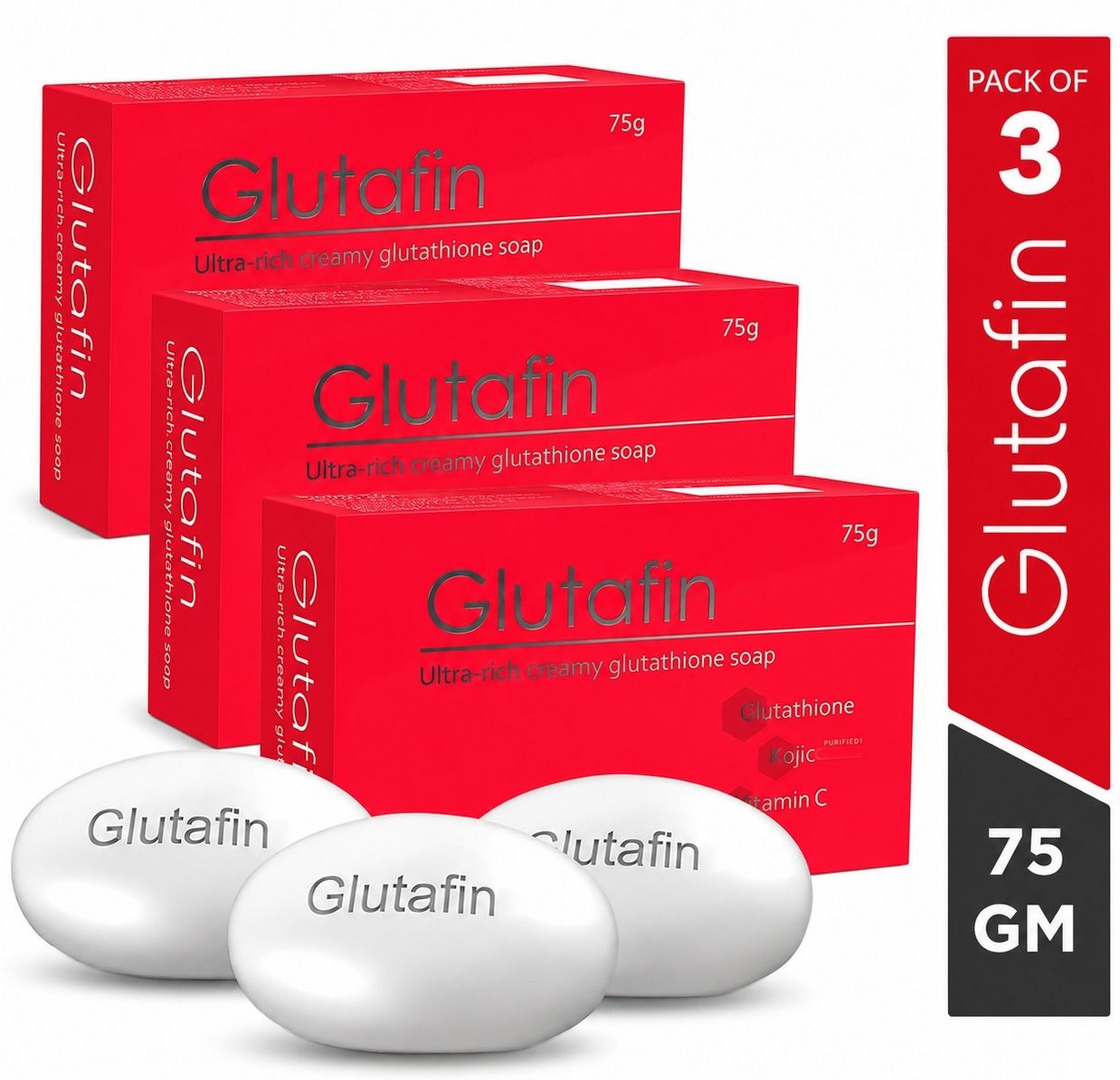 glutafin Glutafine Skin Lightening & Brightening Soap (3 x 75 g)-picture-23