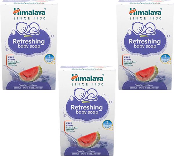 himalaya REFRESHING BABY SOAP 125g ( Pack of 3 )-picture-14