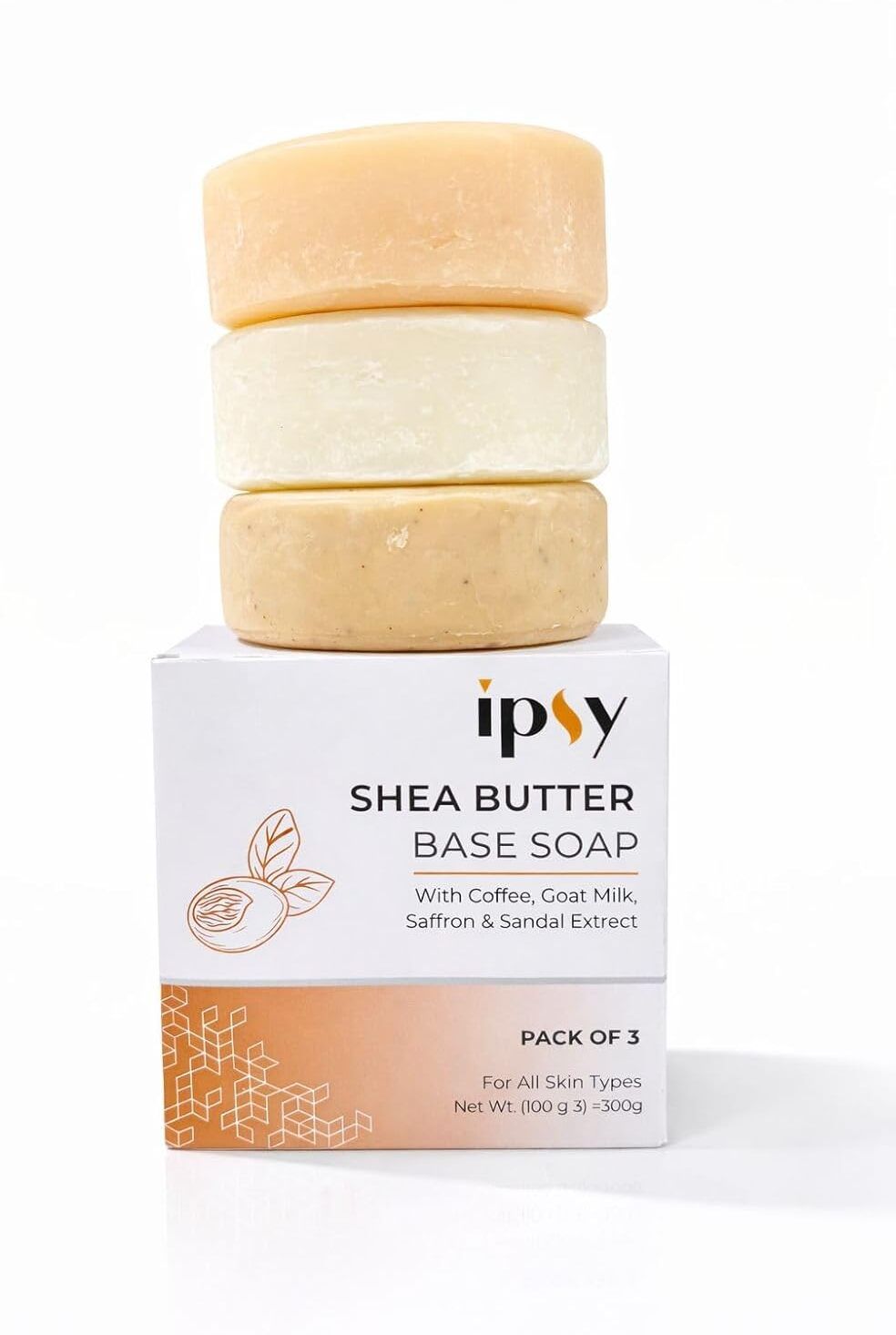 ipsy Shea Butter Soap with Coffee, Goat Milk, saffron & sandal Extract 100% Natural-picture-26