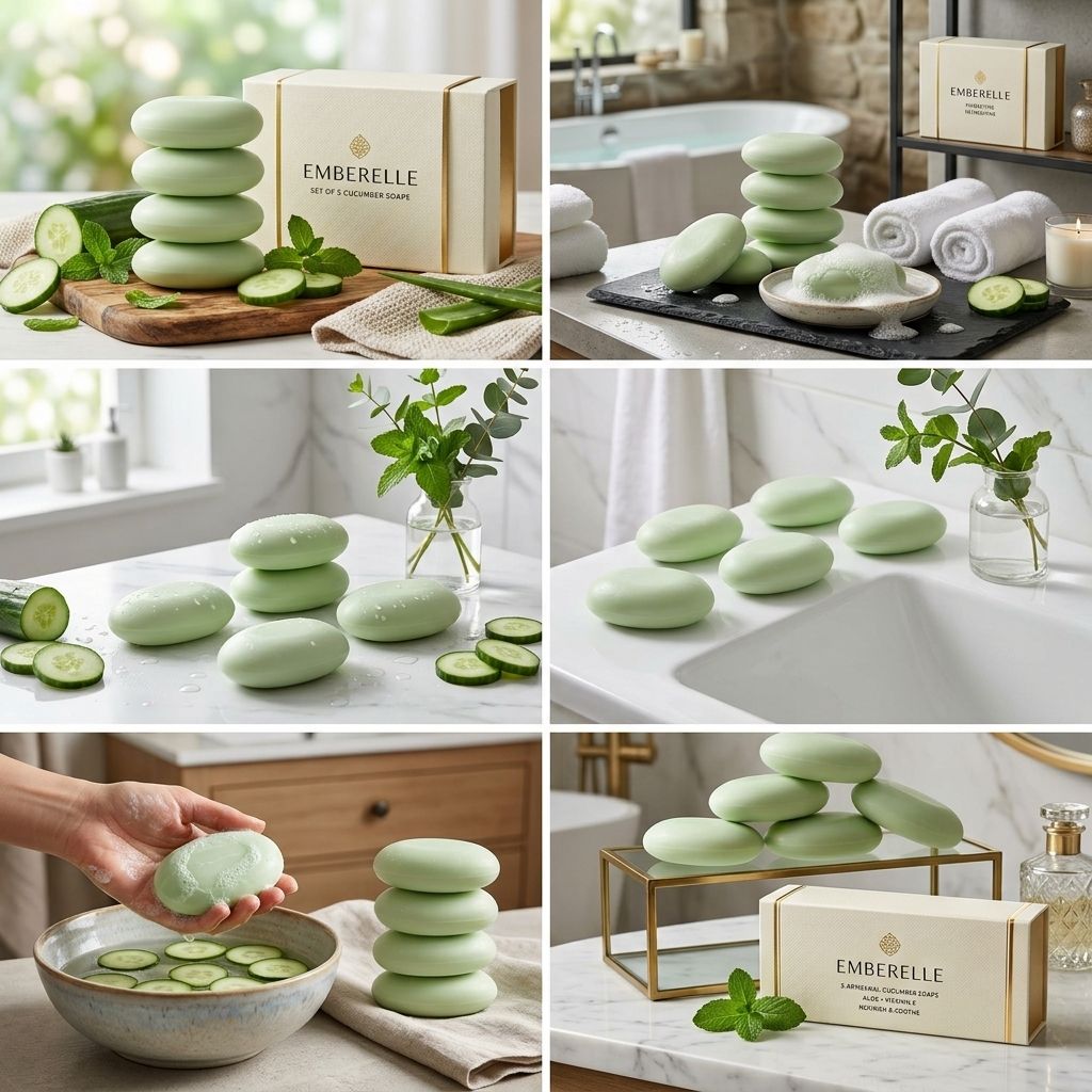 Cold Process Cucumber Beauty Soap-image-26