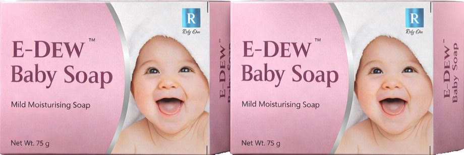 e-dew Baby Soap, Mild Moisturising Soap, 150g (75g x 2)-picture-30