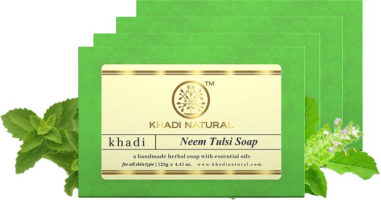 khadi natural Herbal Neem Tulsi Soap-picture-21