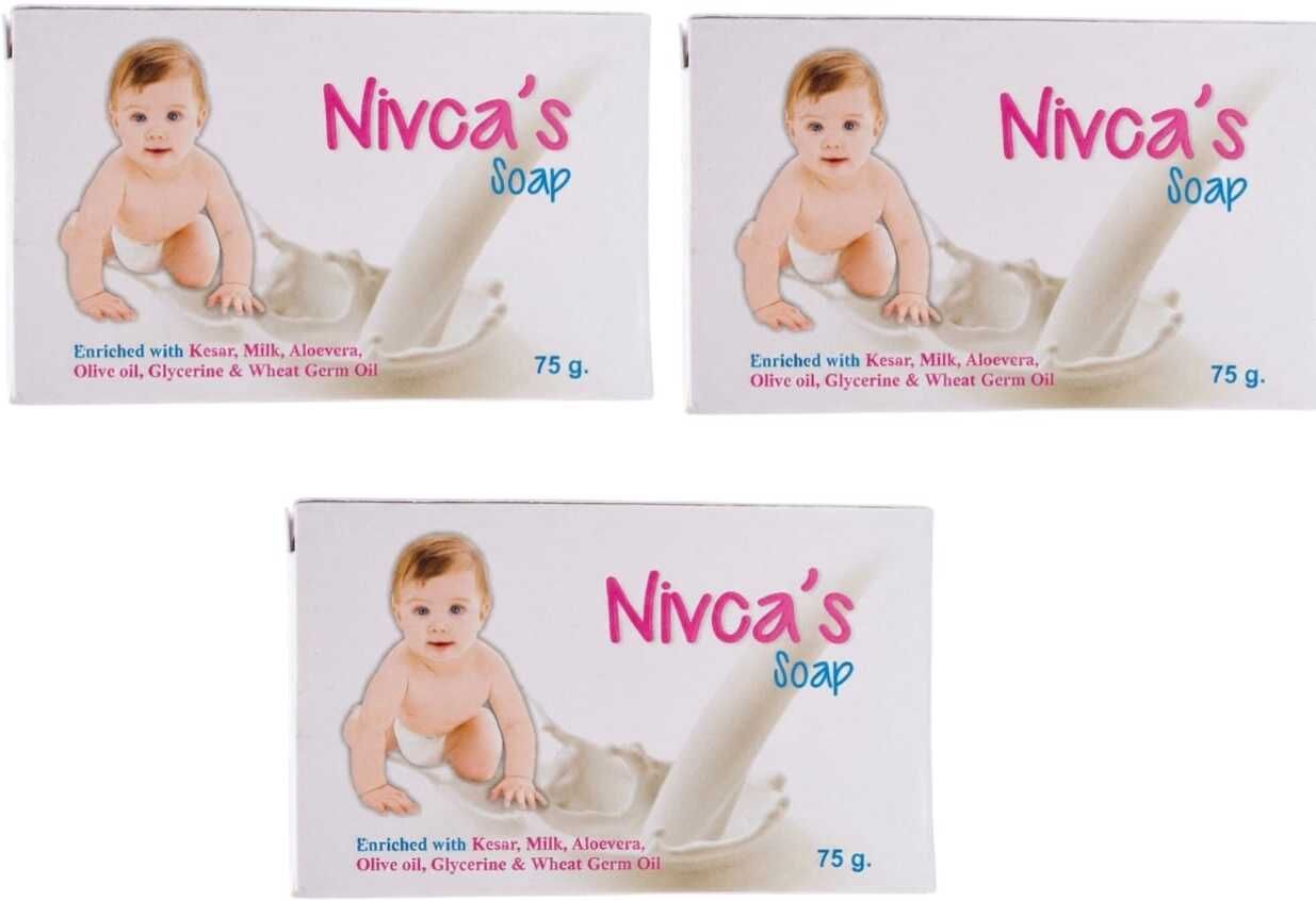 Baby Soap enriched with kesar milk, aloevera pack of 3-image-43