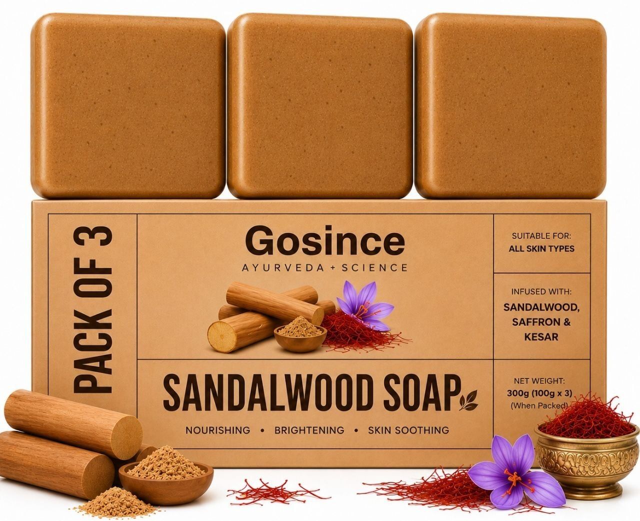 Saffron Infused Natural Bath Soap-image-30