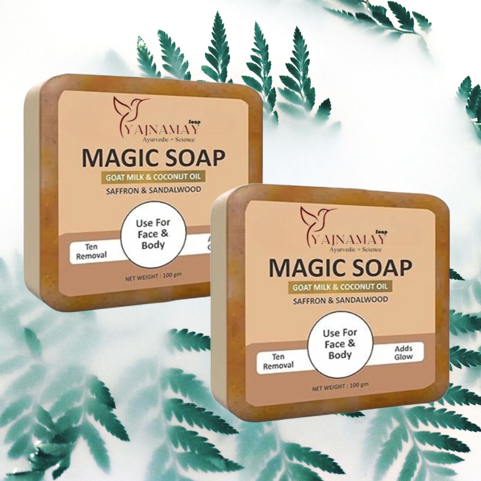 yajnamay Sandalwood Saffron Soap for Daily Face & Body Care (PACK OF 2)-picture-37
