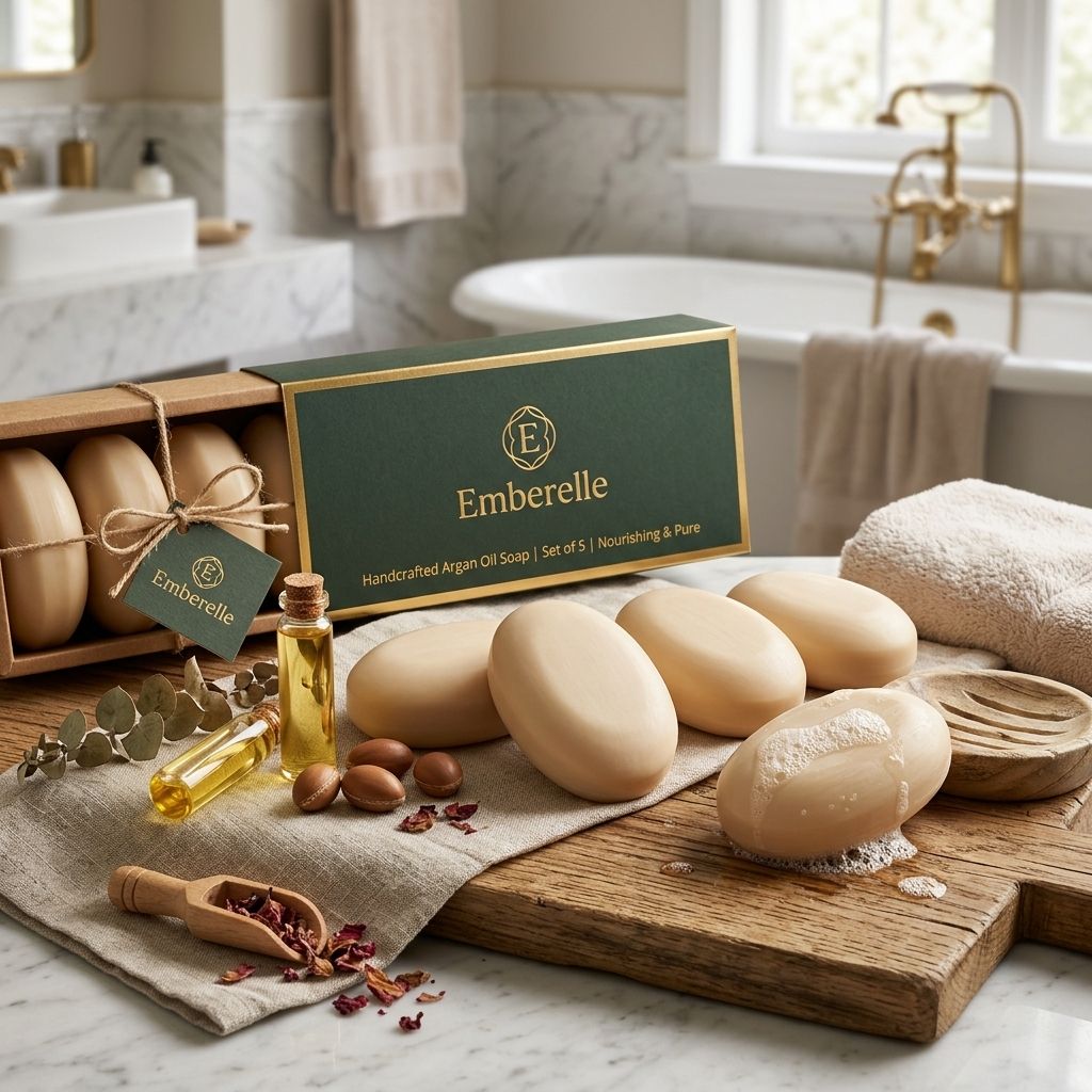 Natural Argan Oil Skin Care Soap | for Glowing Skin Beauty Bar-image-49