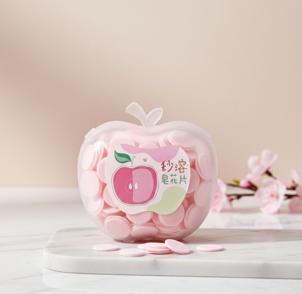 Apple Shape Paper Soap for Simple Hand Washing