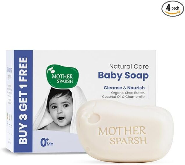 Natural Care Baby Soap-75g x 4 | BUY 3 GET 1 FREE | Tear Free Soap for Babies