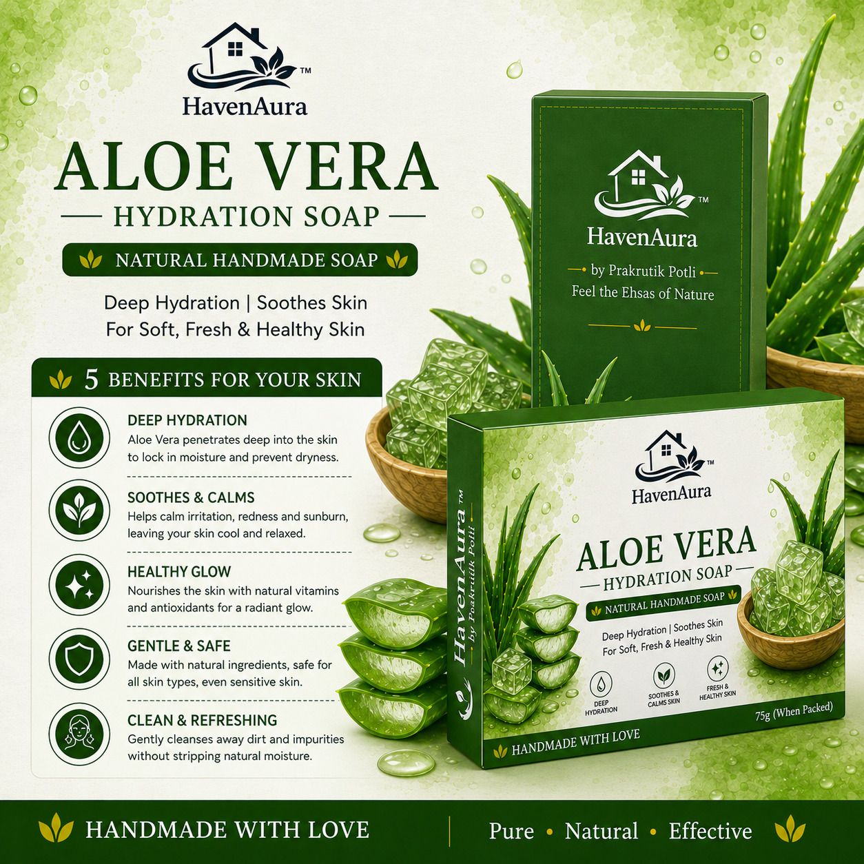 haven aura ALOE VERA(Hydration Soap)-picture-12