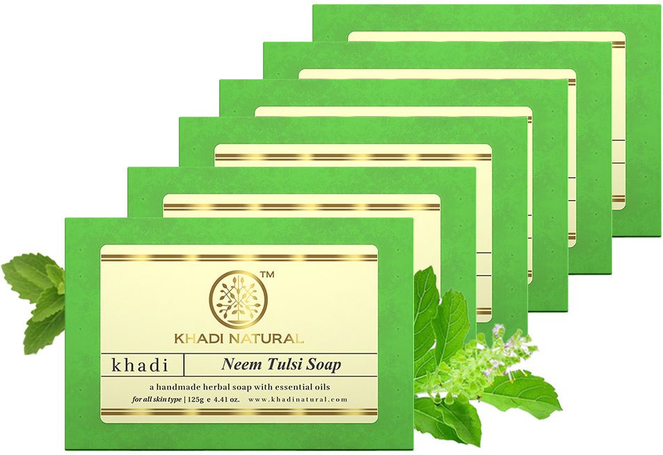 khadi natural Organic Neem Tulsi Soap-picture-22