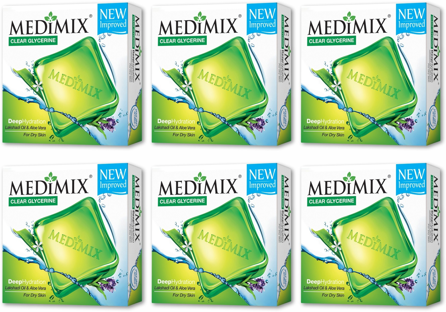 medimix Deep Hydration Soap - Pack of 6 - Each 100g image 1