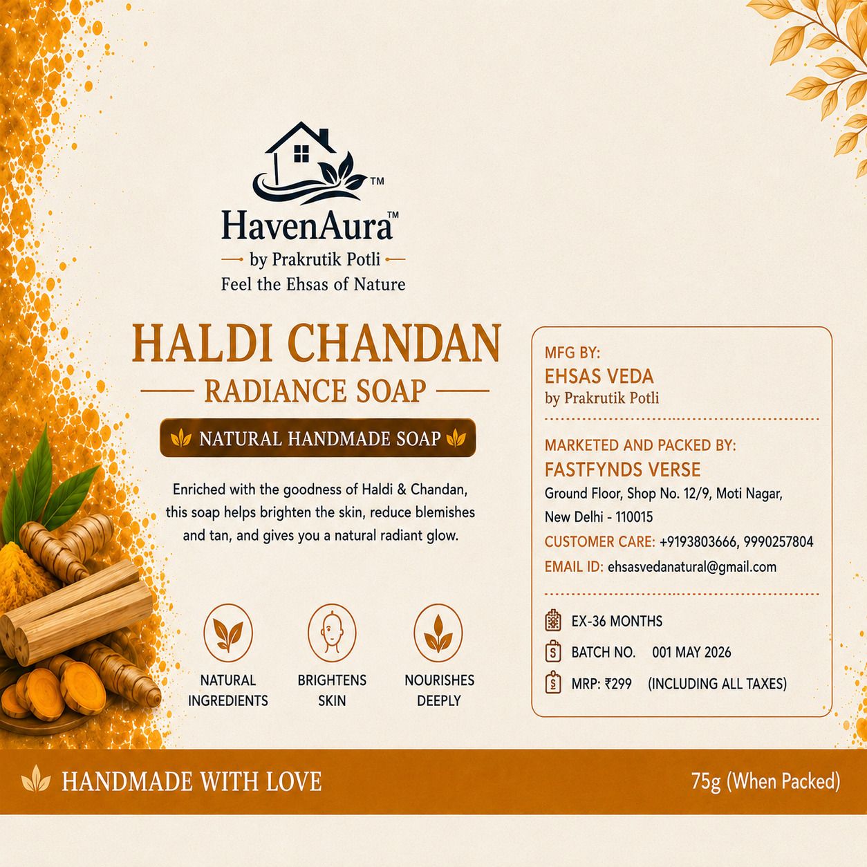 haven aura Haldi Chandan Radience Soap-picture-31
