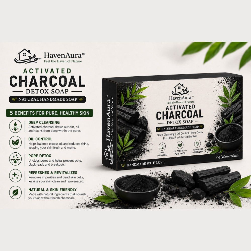 haven aura Charcoal Detox Cleasing Soap-picture-24