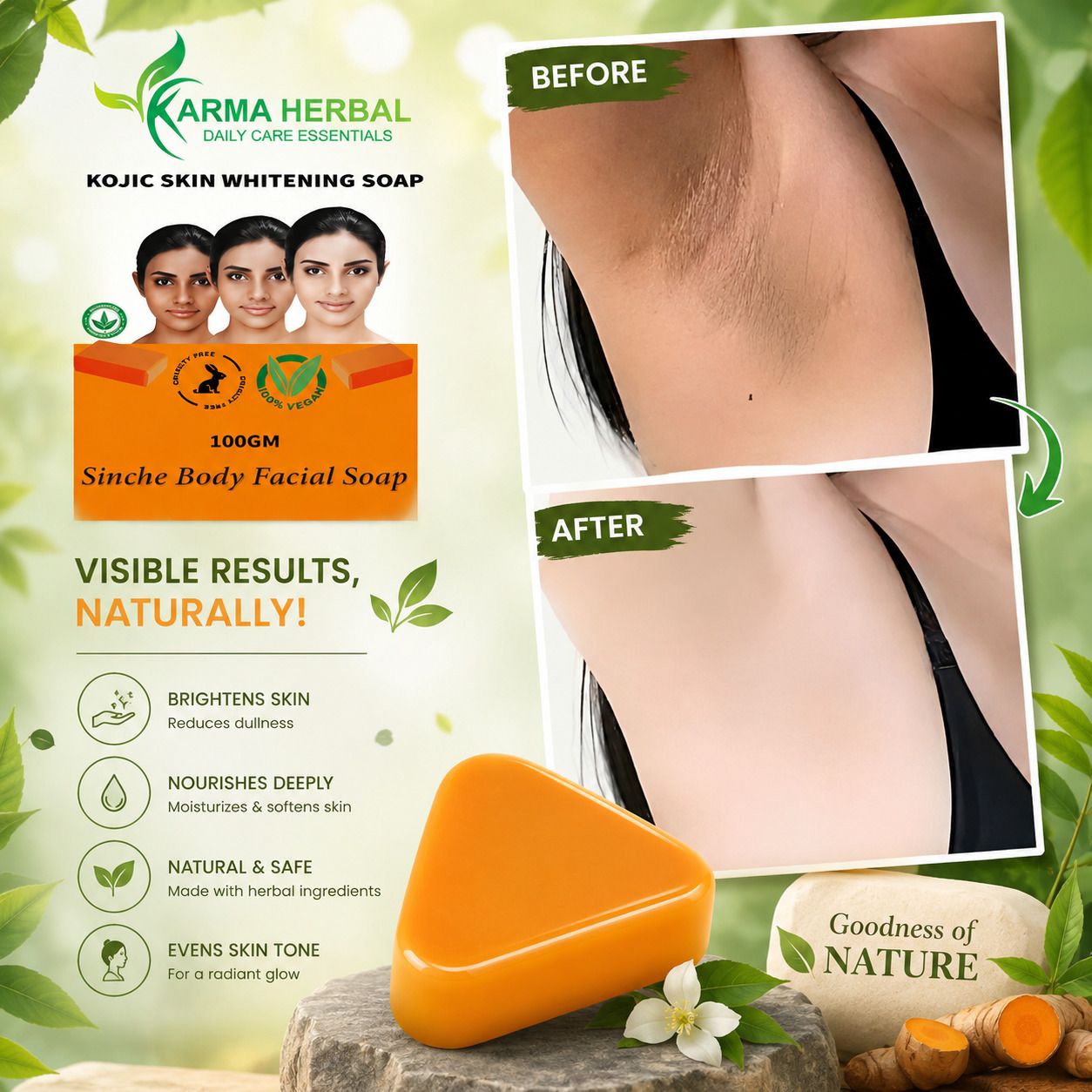 Kojic Skin Whitening Soap | dr sabu Skin Inspired Brightening Care | Pack Of 1 |-image-34