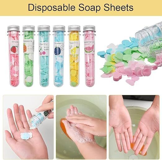 [Pack of 2] Portable Tube Paper Soap | Fragrant & Compact Hand Hygiene-image-32