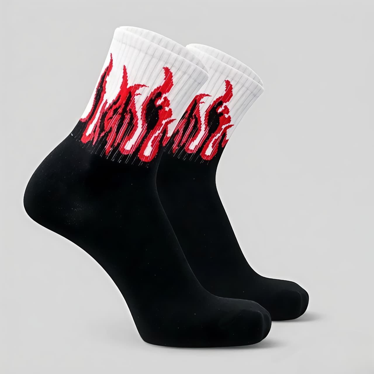Men Color Block Calf Length-image-1