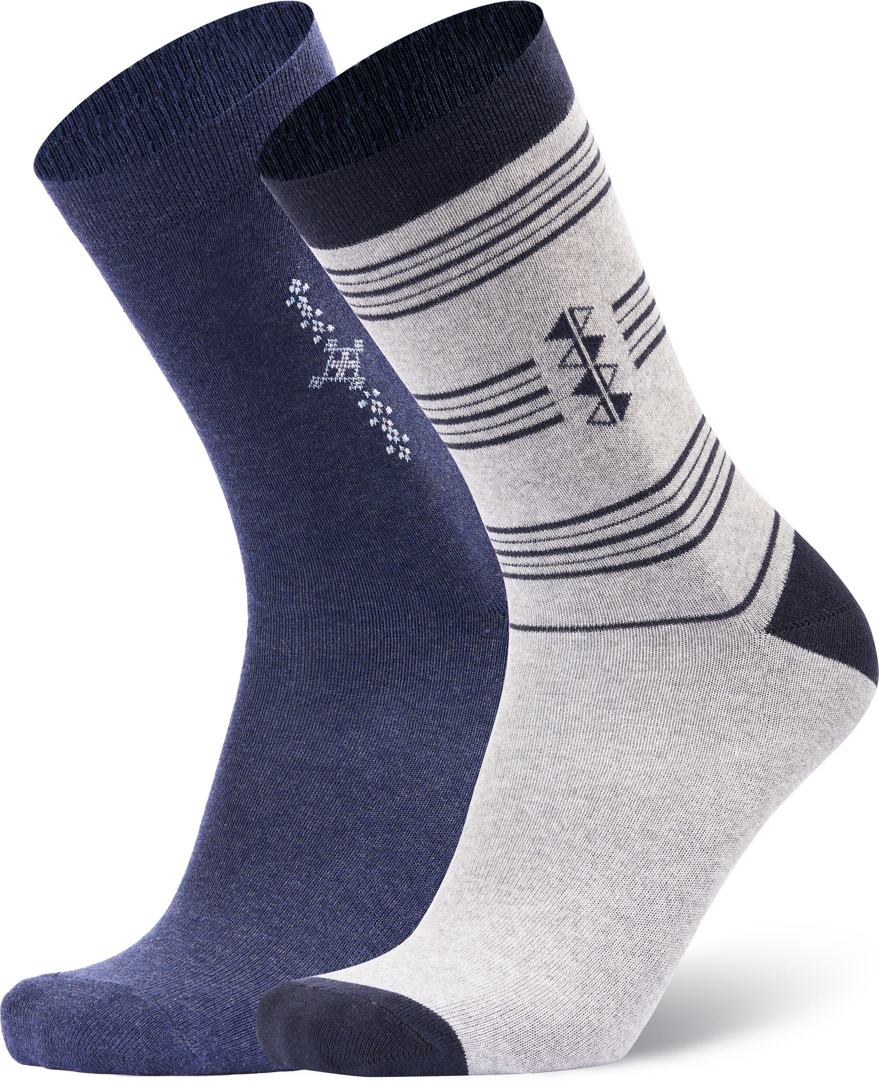 Business/Office/Casual/Formal Cotton Socks For Men Graphic Print Mid-Calf/Crew-image-3