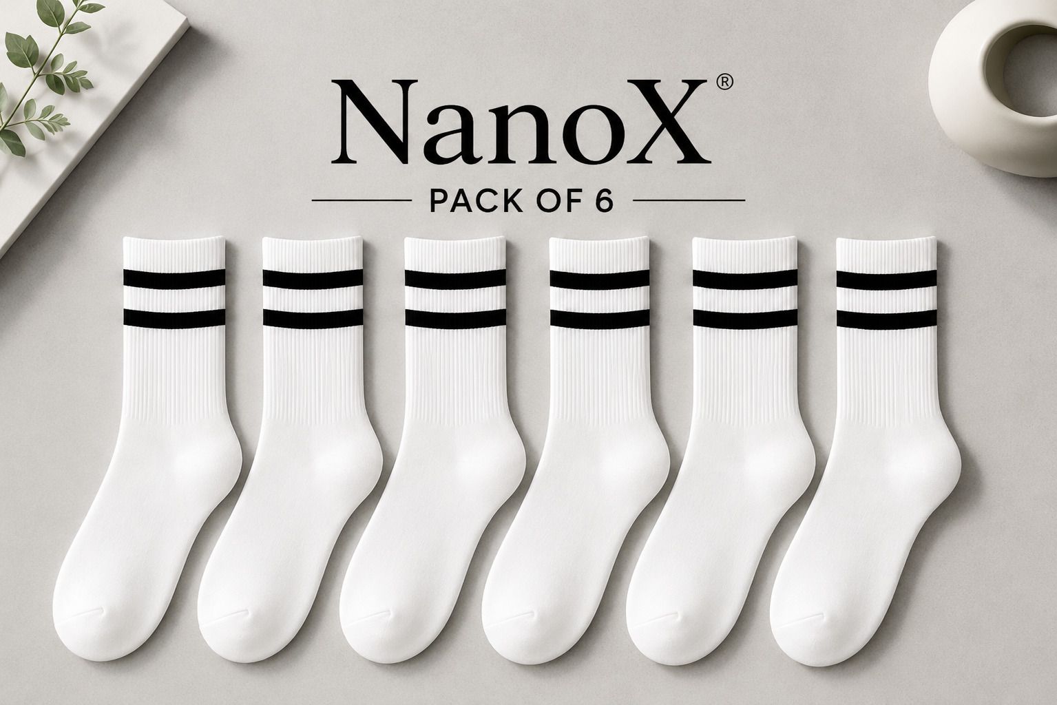 nanox Men Striped Mid-Calf/Crew-picture-47