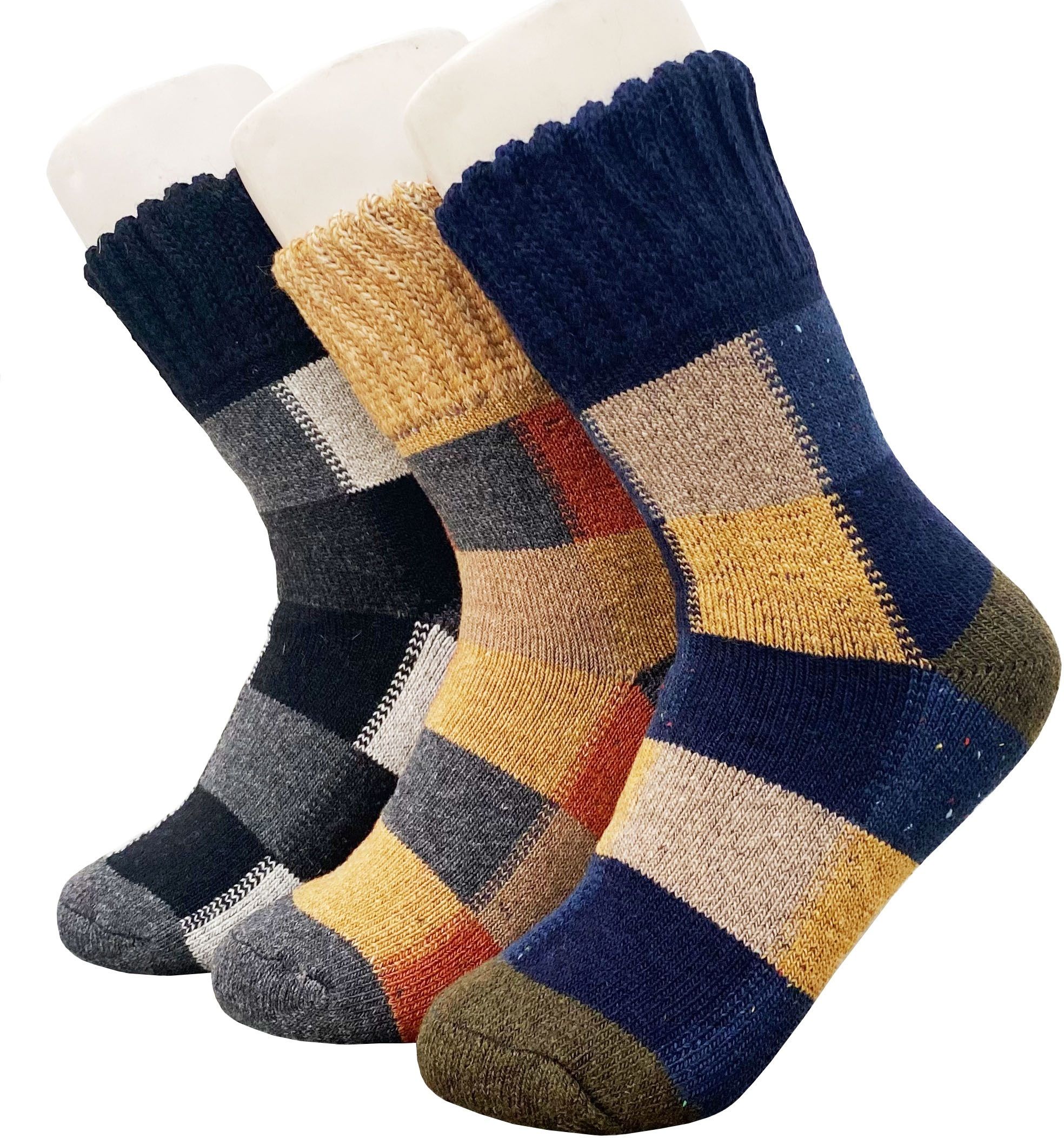 alexvyan Men Solid, Self Design, Checkered Mid-Calf/Crew-picture-31