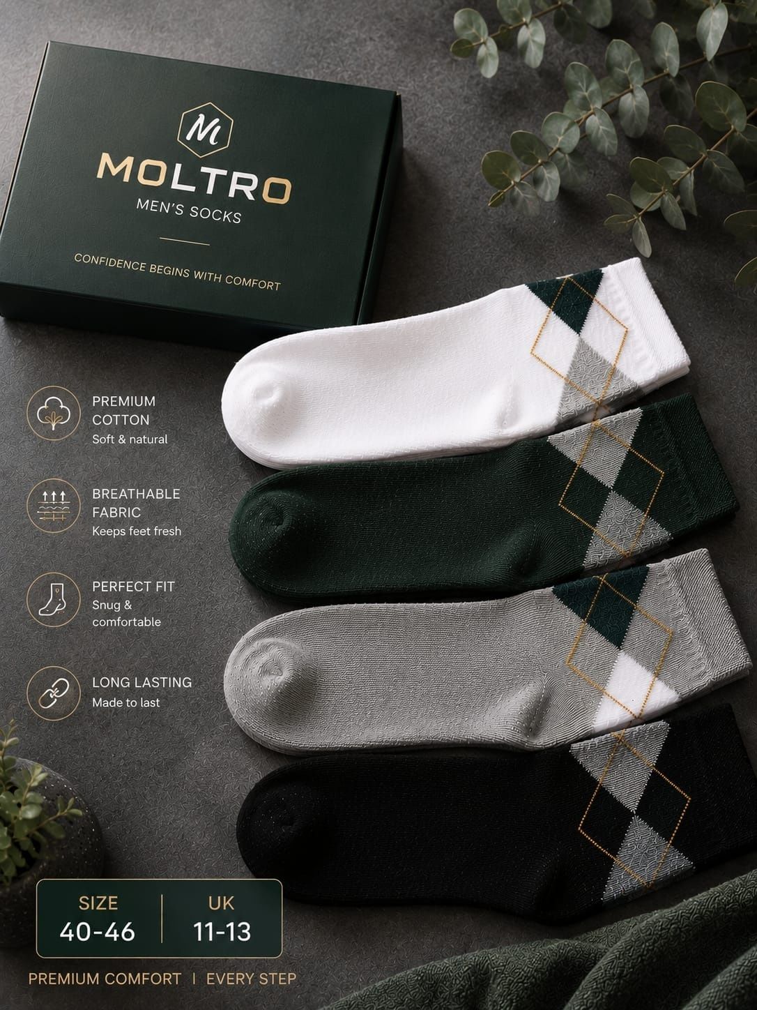moltro Men Embriodered Ankle Length-picture-27