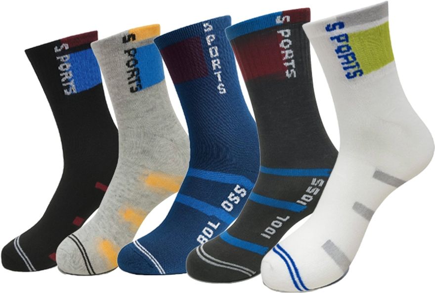 Men Color Block Ankle Length