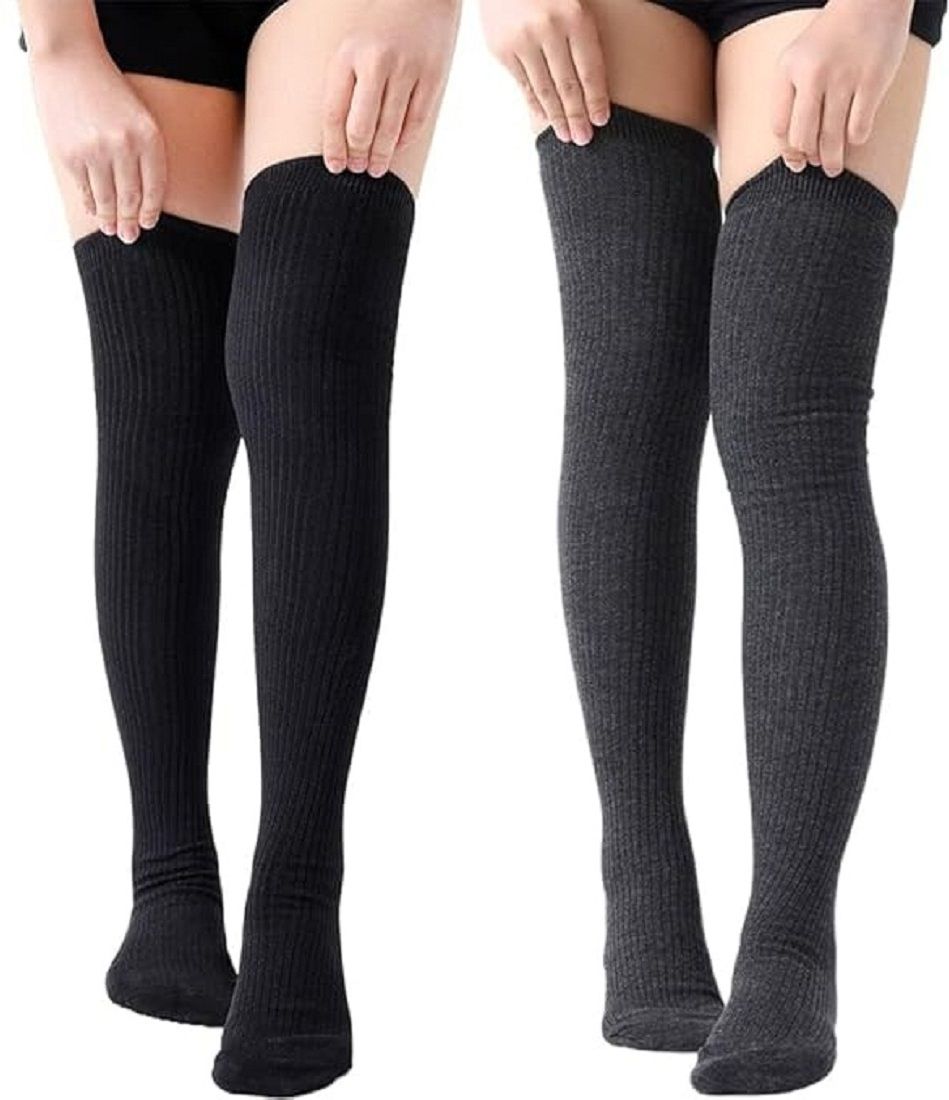 Women Solid Knee High-image-14