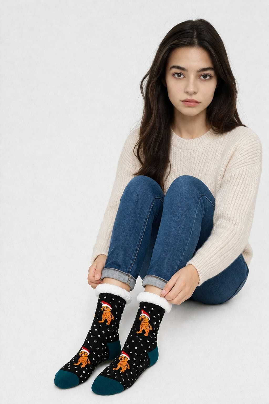 graceway Women Geometric Print Mid-Calf/Crew-picture-13