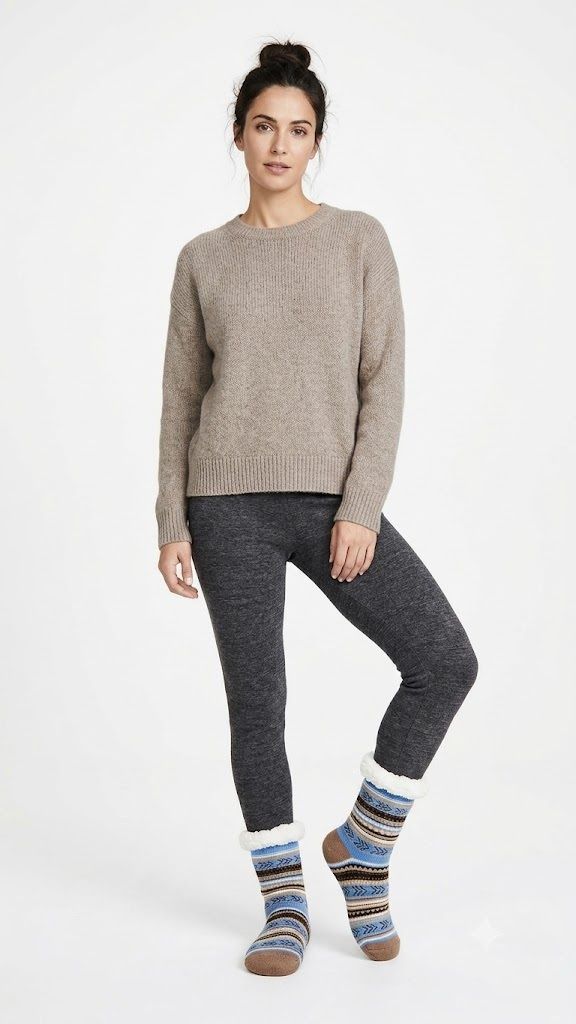 graceway Women Graphic Print Mid-Calf/Crew-picture-26
