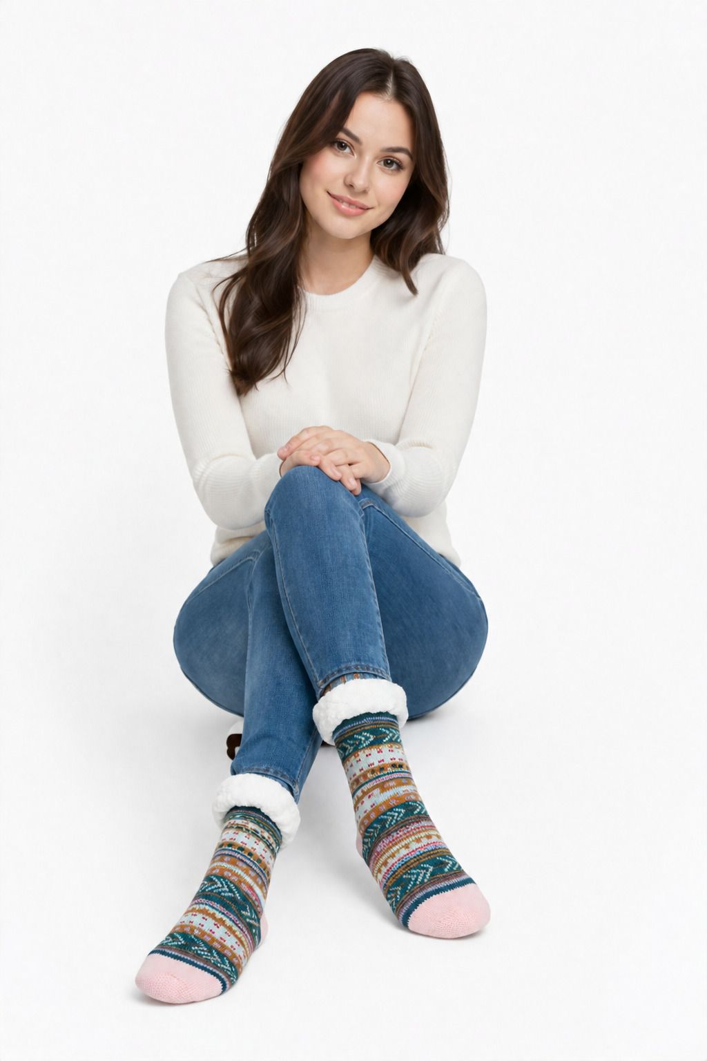 graceway Women Graphic Print Mid-Calf/Crew-picture-22