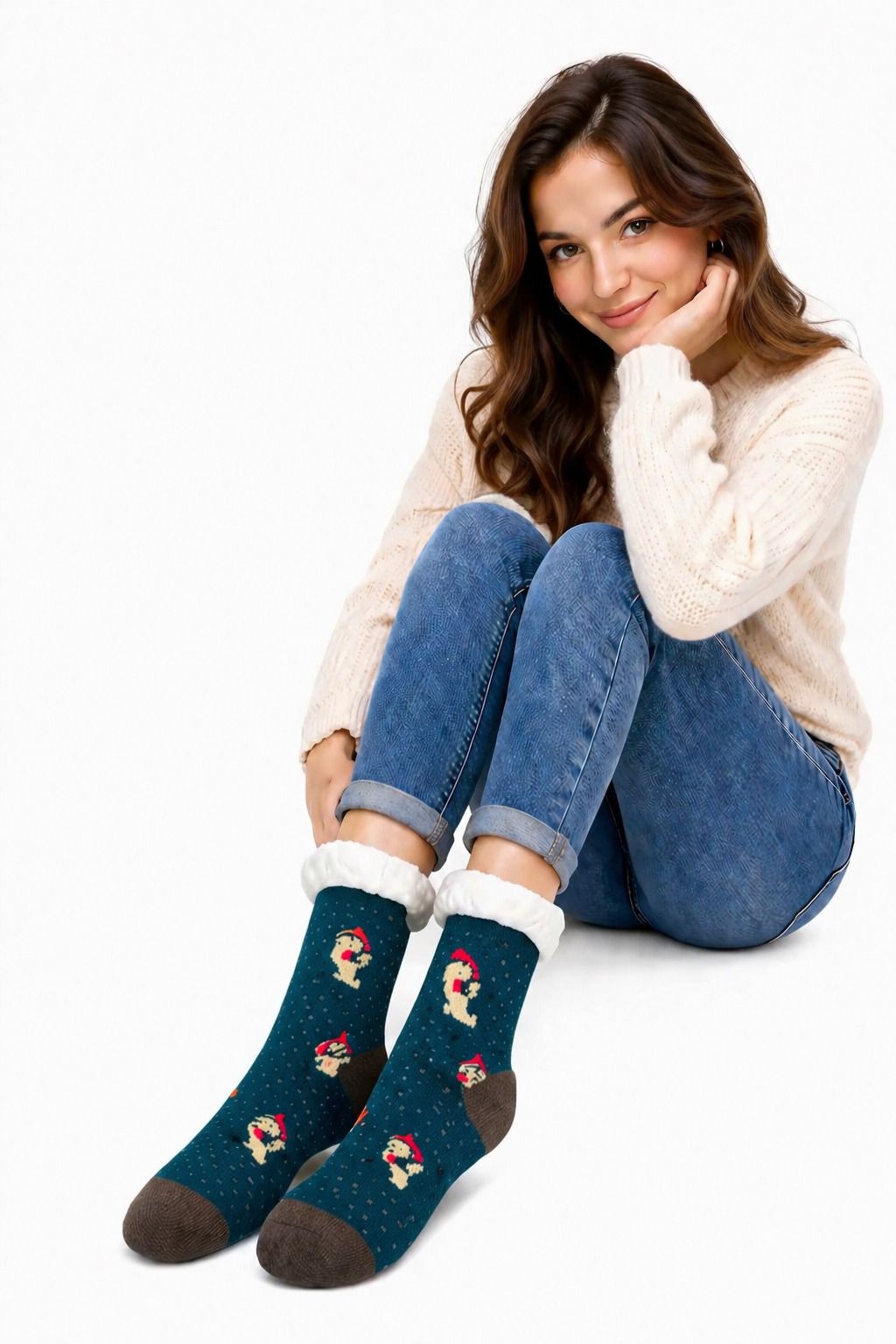 graceway Women Geometric Print Mid-Calf/Crew-picture-14