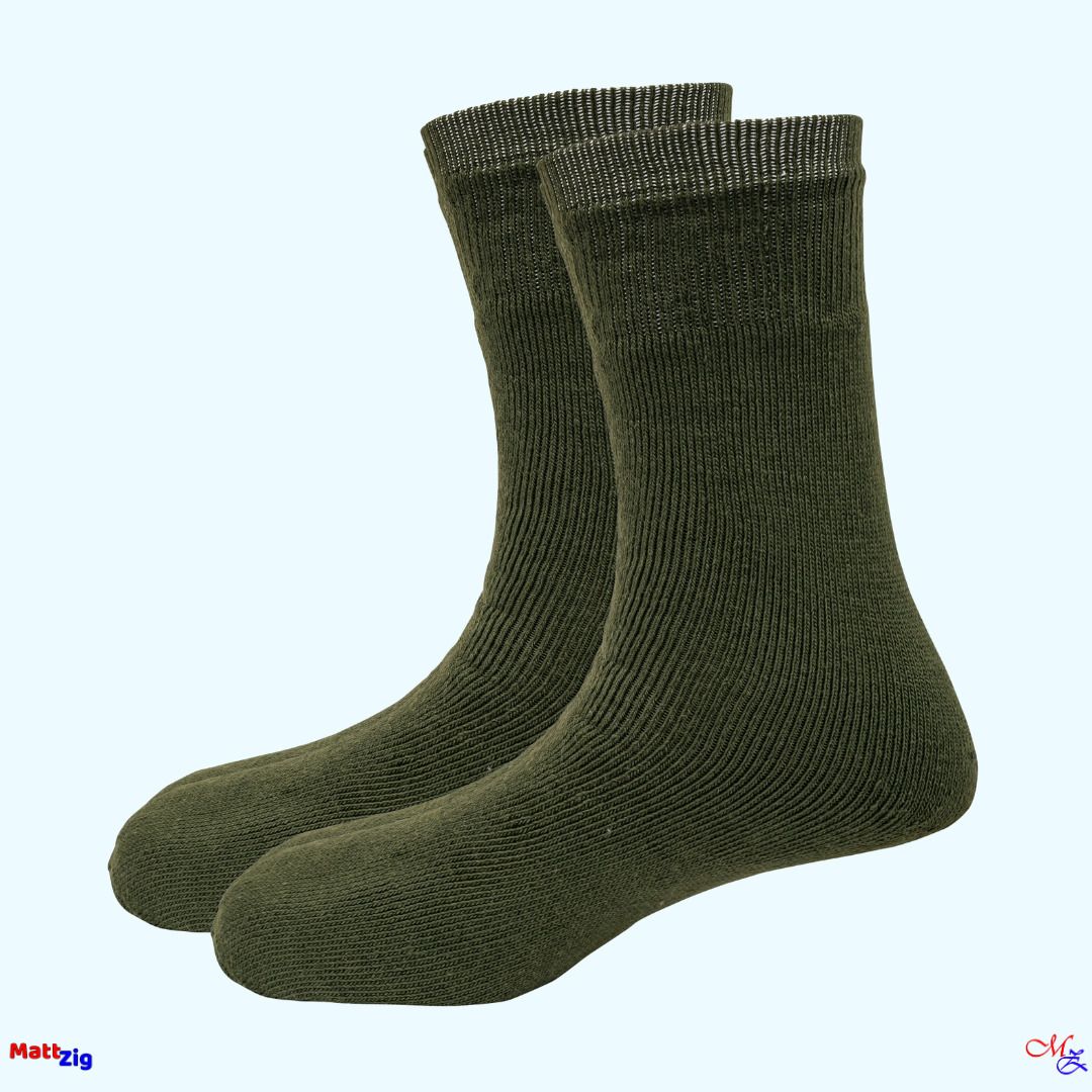 Men Solid Mid-Calf/Crew-image-18