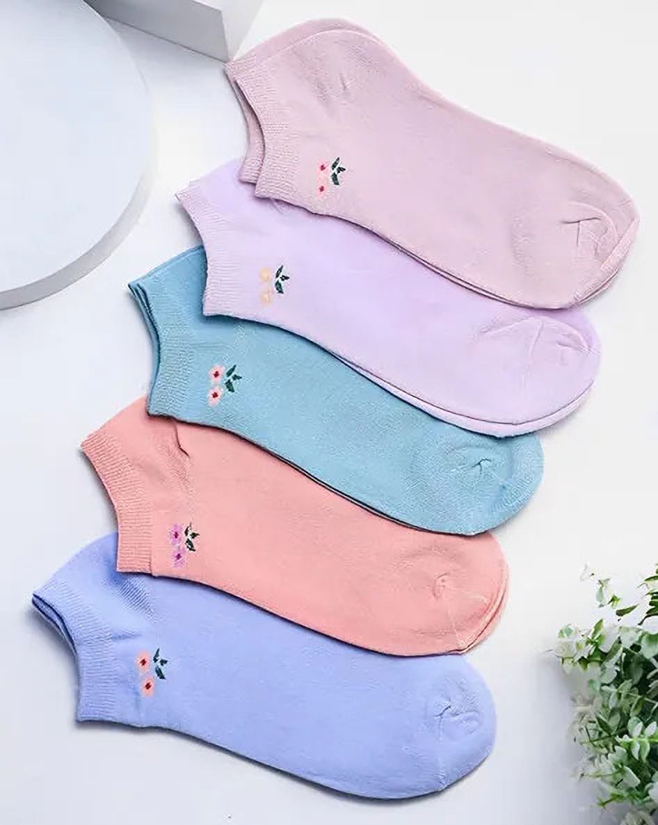 Women Self Design Low Cut