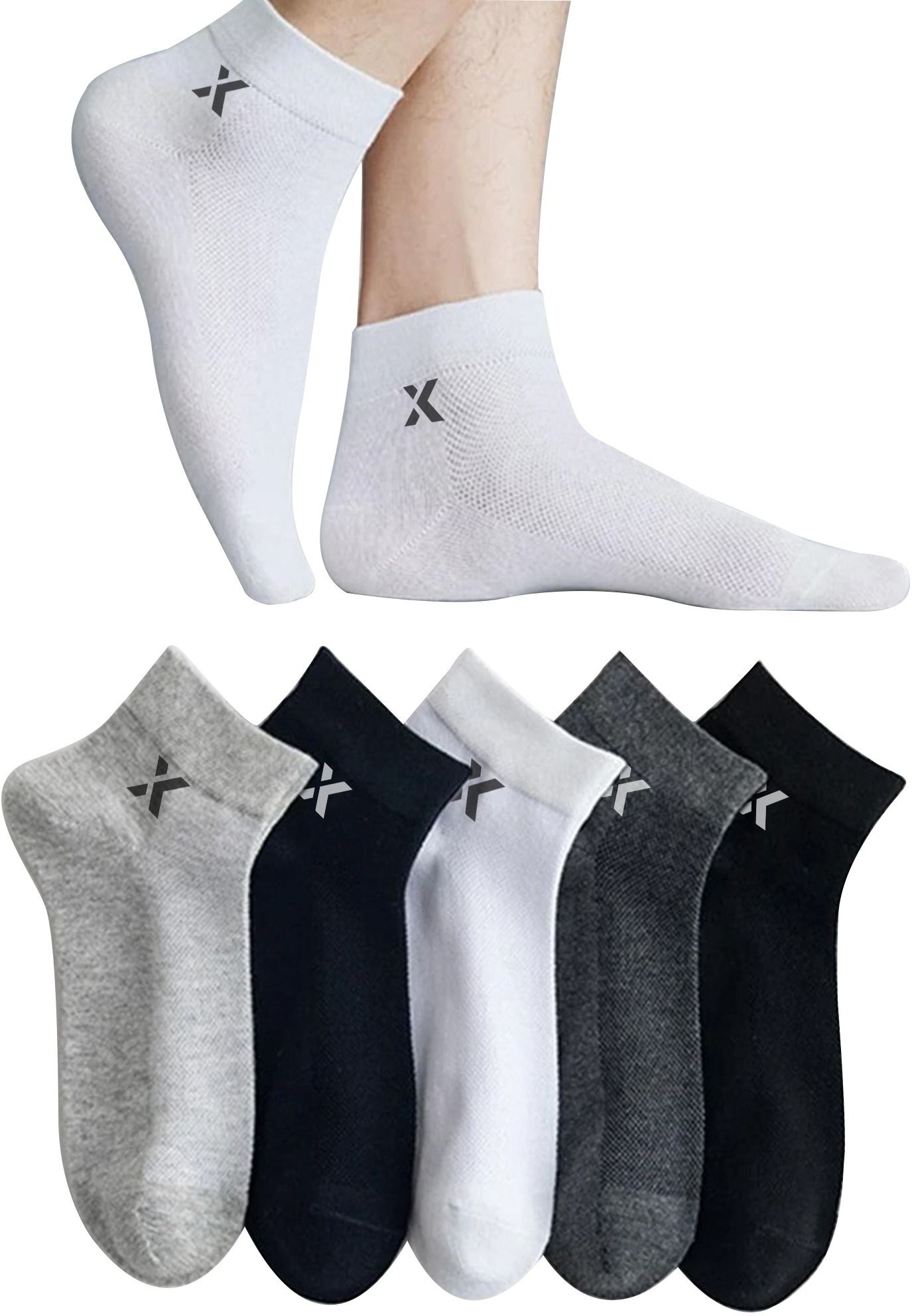 reckzoz Men Solid Ankle Length-picture-15