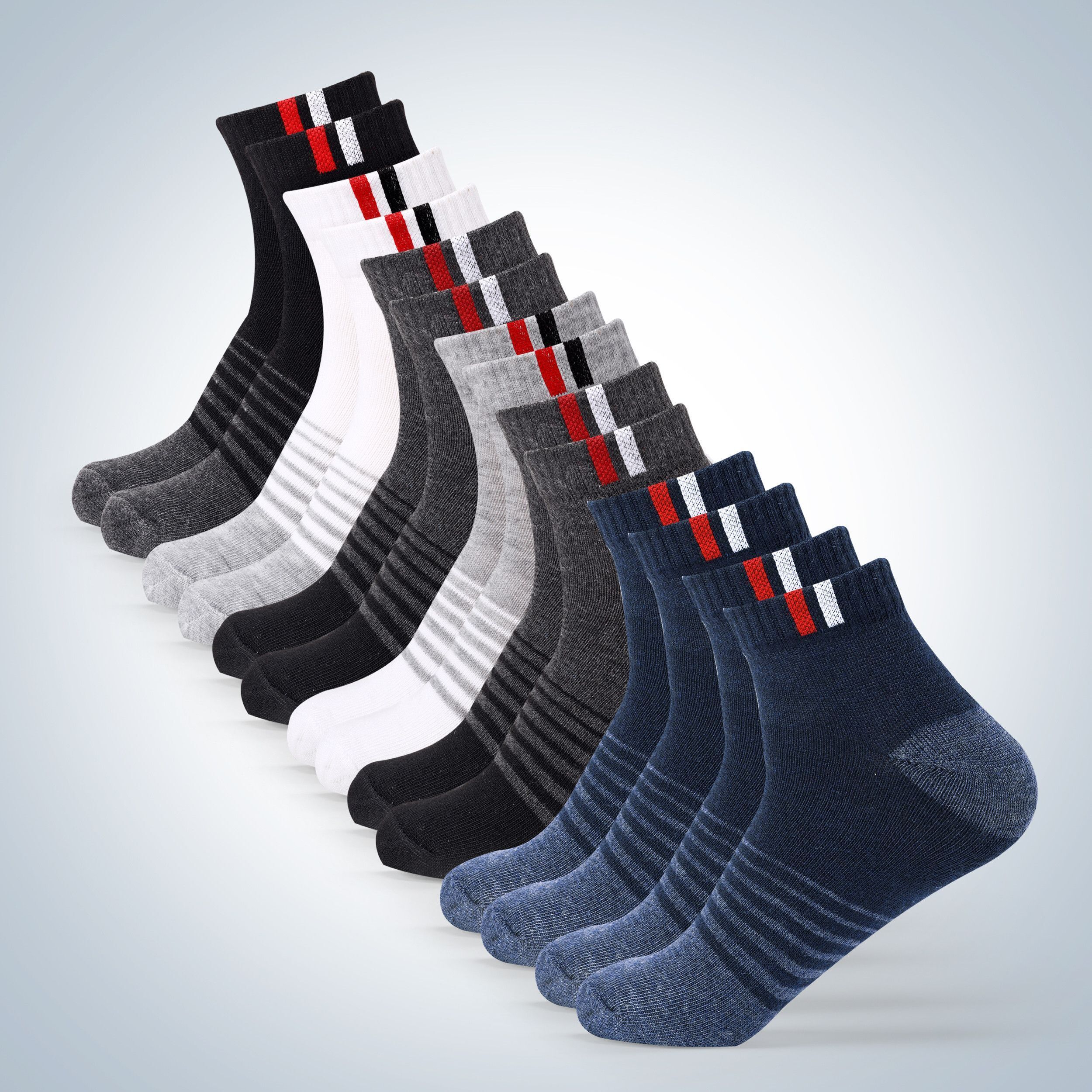 raimohub Men Solid, Striped Ankle Length-picture-12