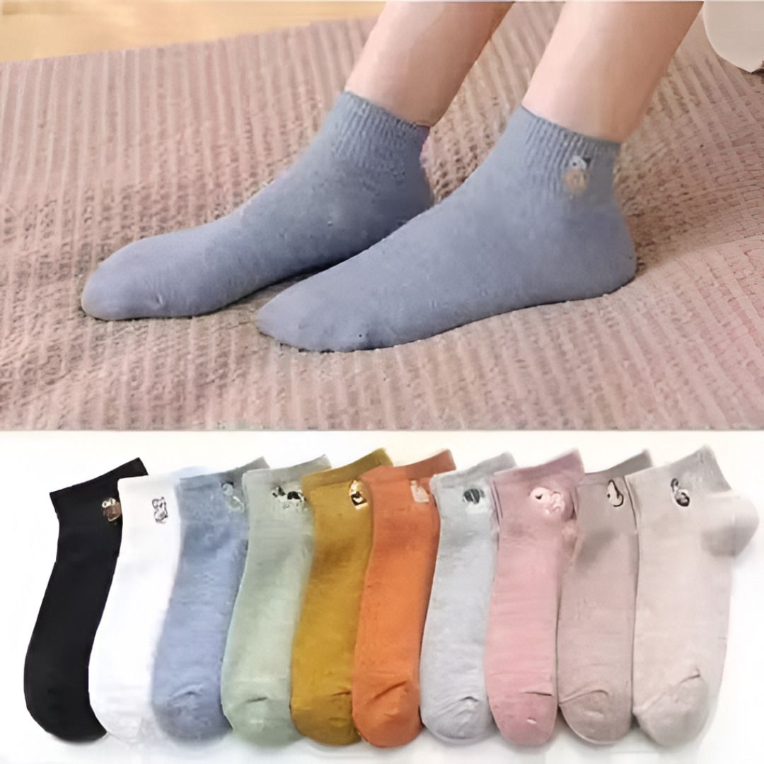 soulreadshub Women Solid Mid-Calf/Crew-picture-28