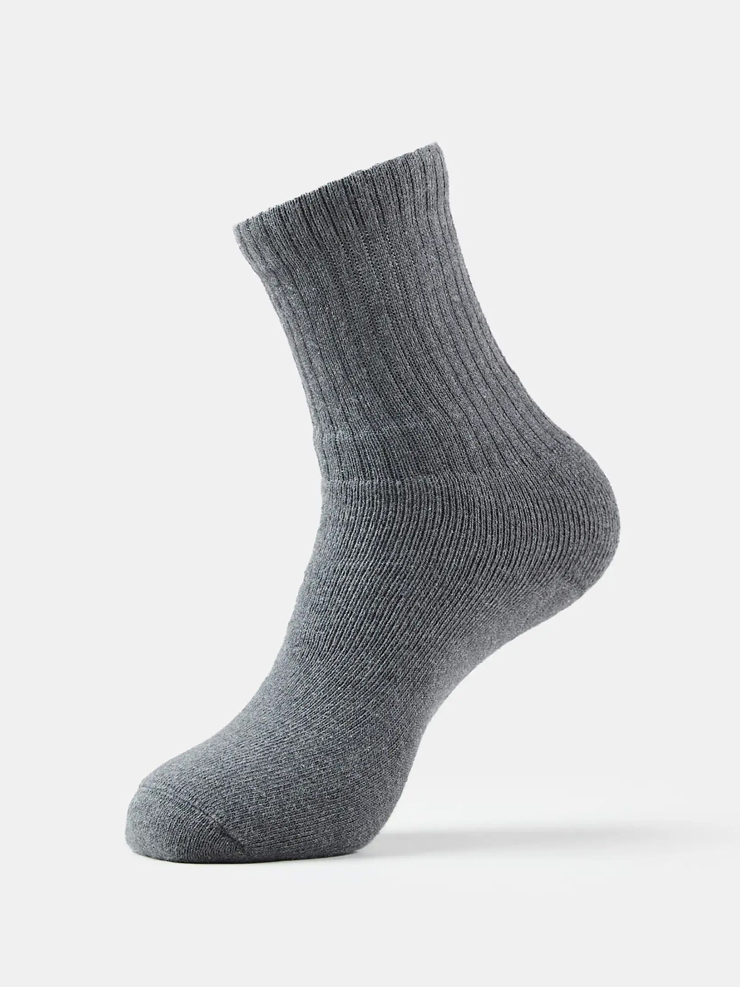 jockey 7035 Compact Cotton Terry Men Solid Mid-Calf/Crew-picture-25