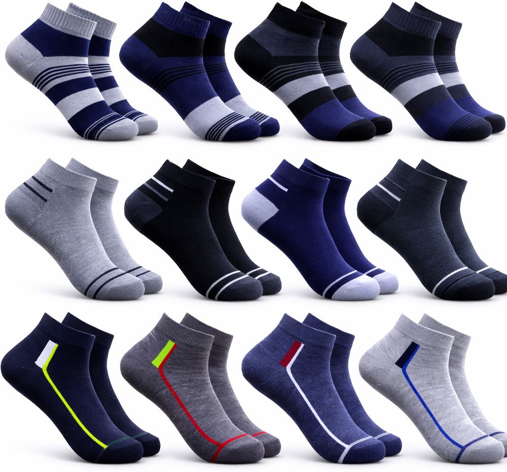 bahuzo Men Self Design, Solid Ankle Length-picture-24