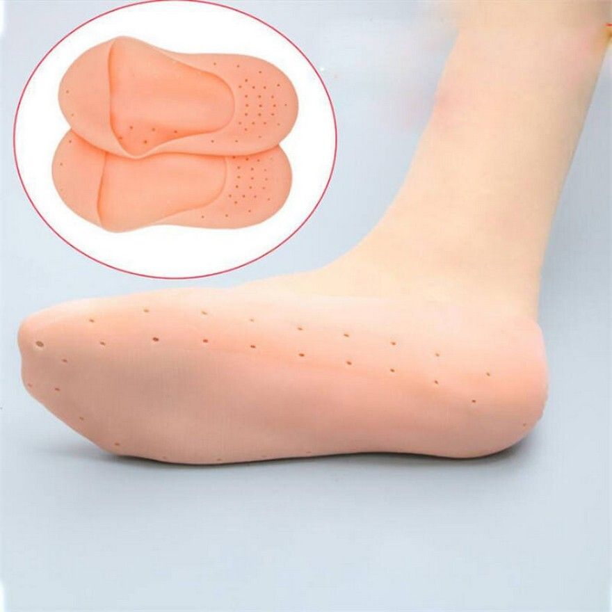 Silicone Full Length Anti Crack Foot Protector Moisturizing Skin Socks Women K4 Heel Support-image-24