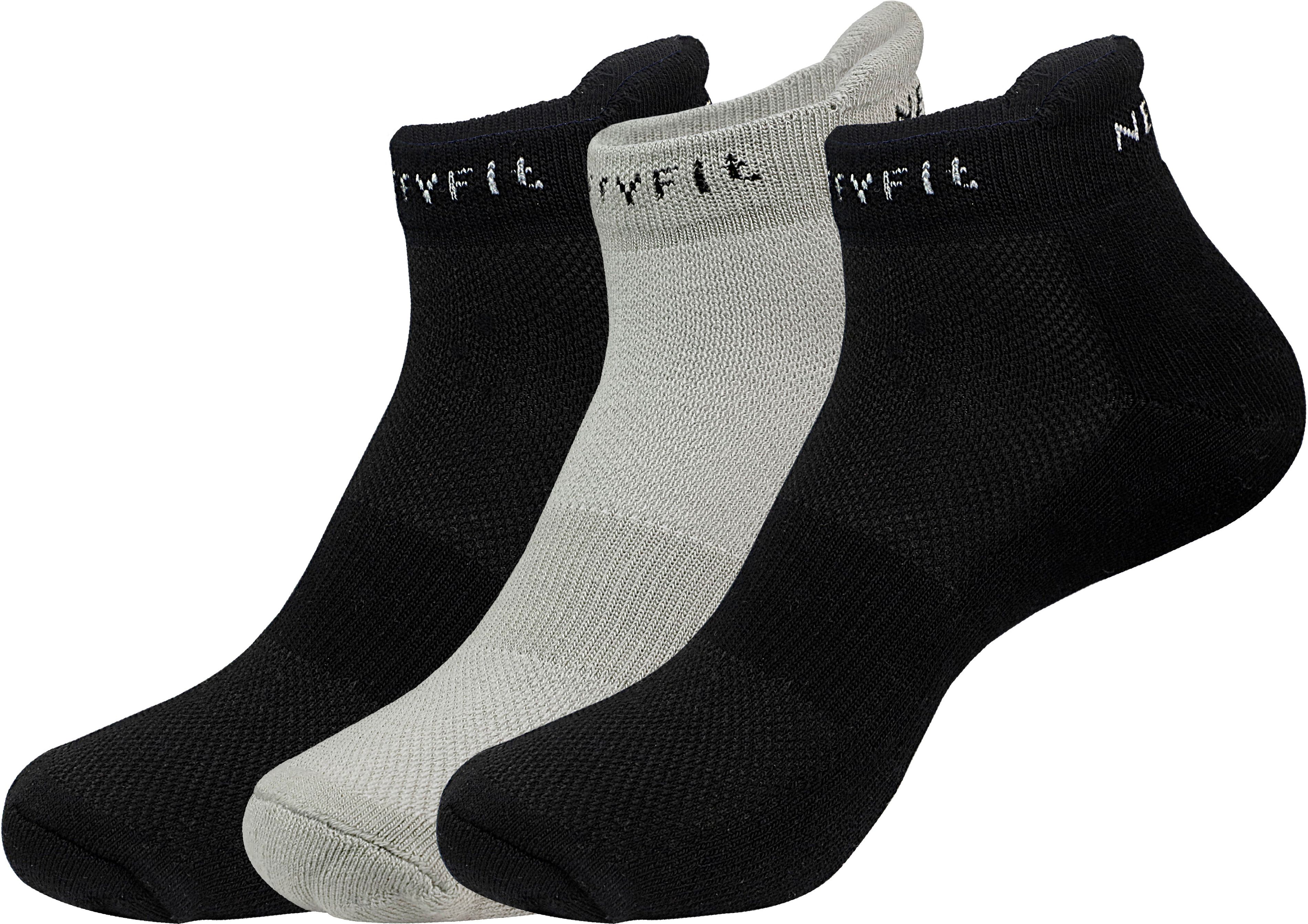nescro FluffyFit Bamboo Ankle Socks For Men Men Solid Ankle Length-picture-14