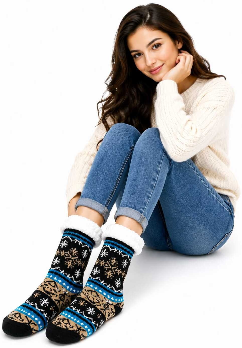 graceway Women Geometric Print Mid-Calf/Crew-picture-6