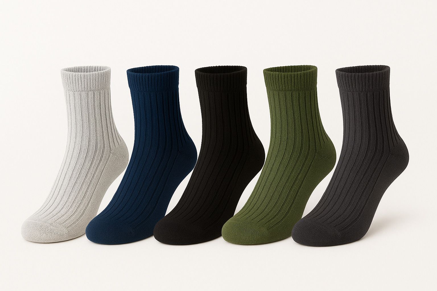knitsox Men Solid, Self Design Mid-Calf/Crew, Ankle Length-picture-15