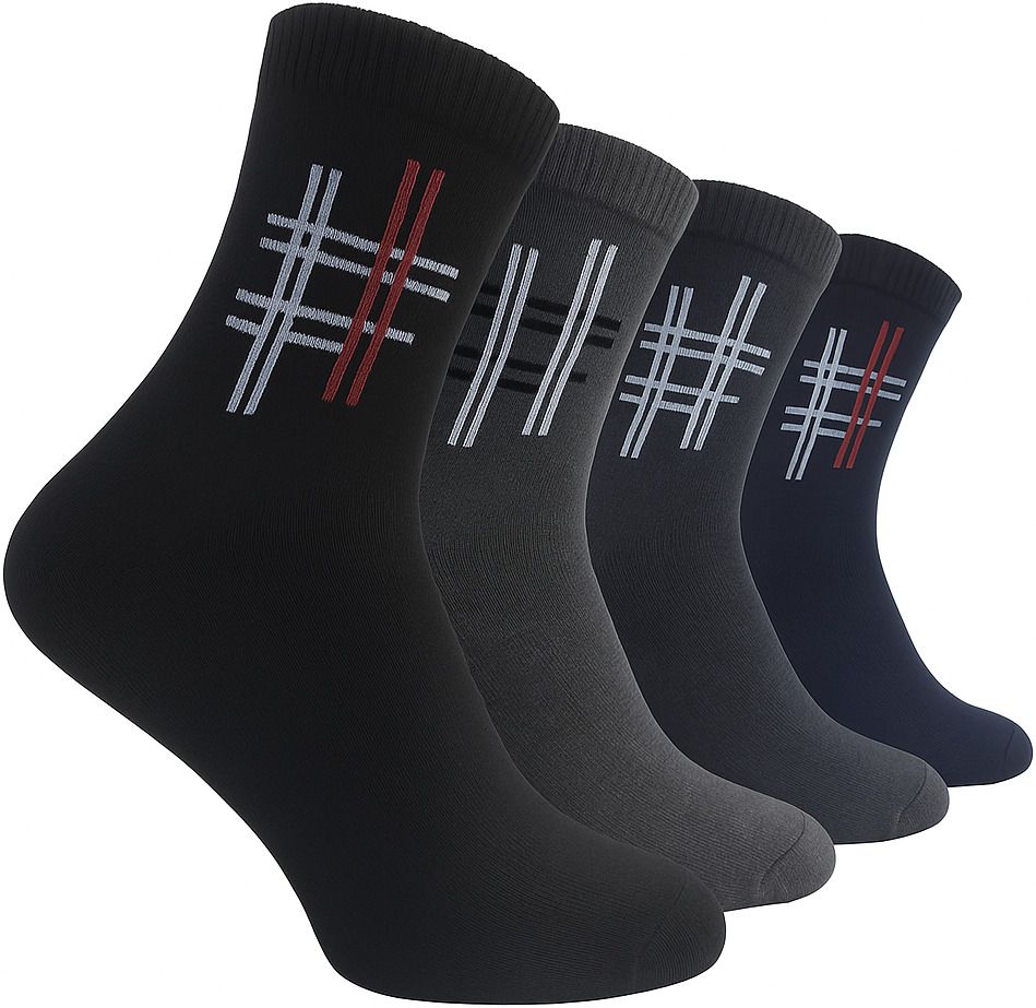 knitsox Men Solid, Self Design Ankle Length, Calf Length-picture-33