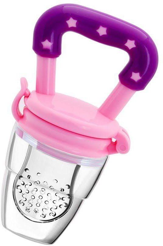 BPA Free Feed Nibbler Fruit Nibbler/Silicone Pacifier Feeder for Baby Purple Feeder