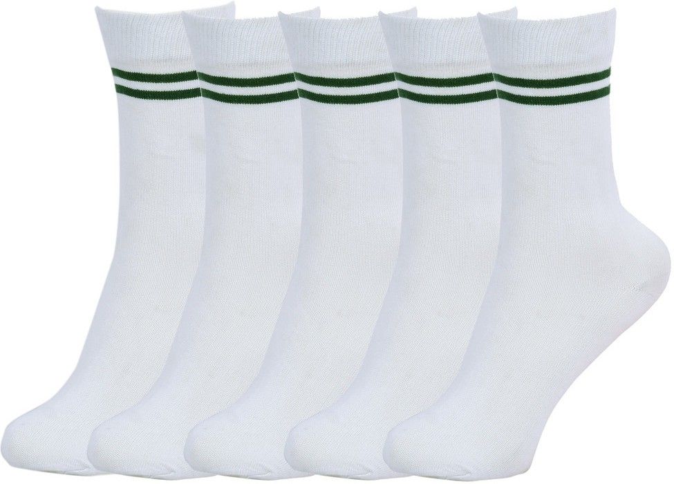 Bizala White, Green Uniform Sock-picture-32