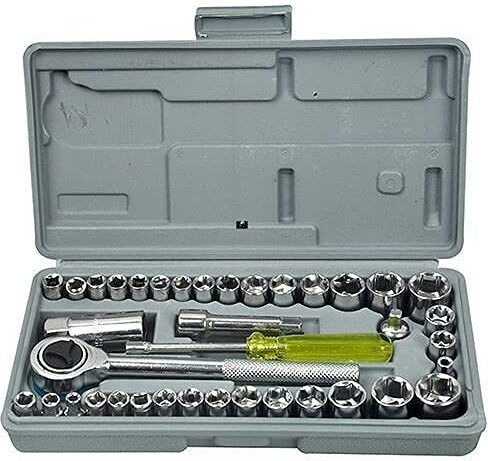 40 In 1 Pcs Wrench Tool Kit & Screwdriver And Socket Set Socket Set-image-20