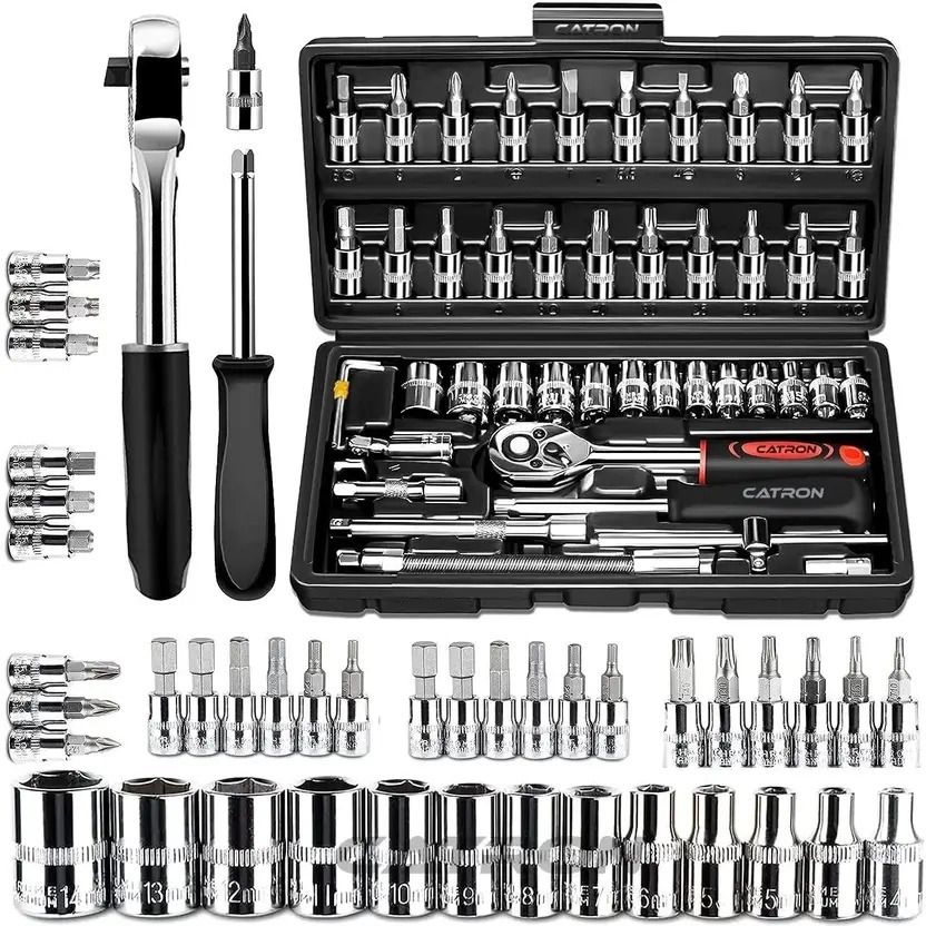 khansaheb 46 In 1 Pcs Tool Kit & Screwdriver and Socket Set,Hand Tool Kit Socket Set-picture-40