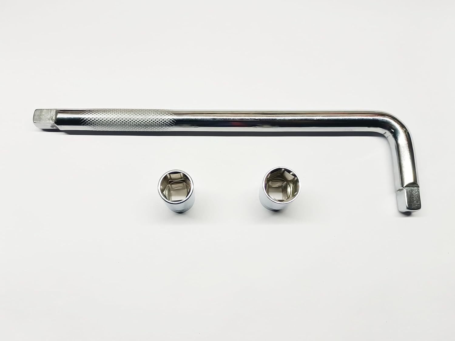 19mm and 21mm Sockets with 12 Inch L-Handle, 1/2 Drive 300 mm, 1/2" Drive Socket Set-image-0