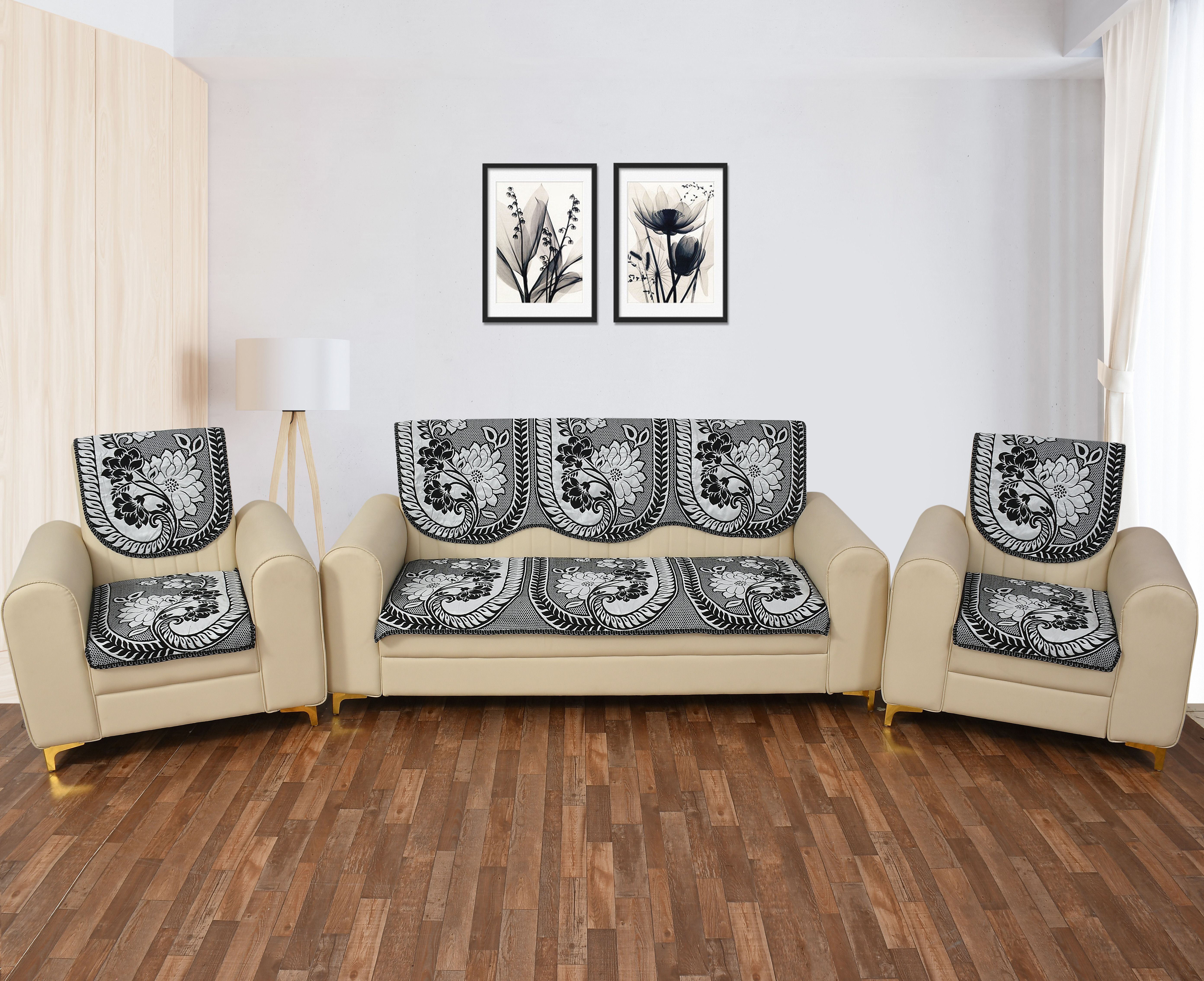 Reversible 5 Seater Sofa Cover Set sofa cover 3 seater and 2 seater Sofa Fabric